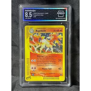 2002 Rapidash #26 Pokémon Expedition Holo ArenaClub Graded NM-MINT+ 8.5